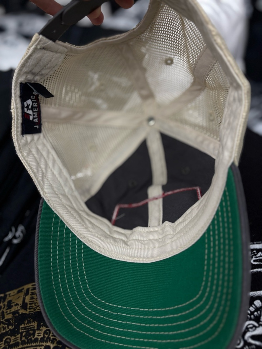 J. America Ohio State Gray and Red Trucker Cap - Picture 4 of 5